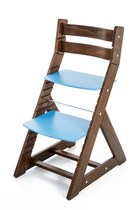 Rostoucí židle ALMA - standard (ořech, modrá)