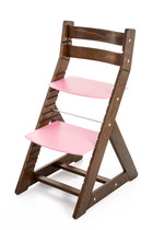 Rostoucí židle ALMA - standard (ořech, růžová)