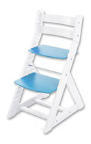 Rostoucí židle ALMA - standard (bílá, modrá)