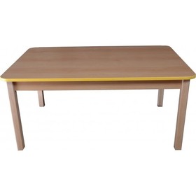 Stůl obdélníkový 120 x 80 cm pro mateřské školy (oranžová, 71)
