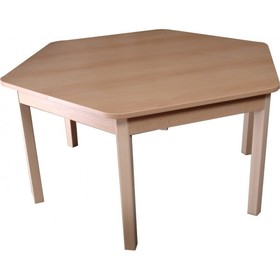 Stůl šestiúhelníkový pr. 120 cm pro mateřské školy (oranžová, 71)