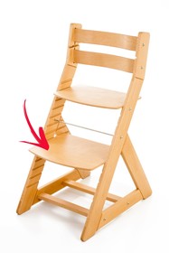 Podnožka k rostoucí židli (ořech)