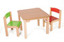 Dětský stolek MATY + židličky LUCA (zelená, červená)