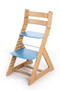 Rostoucí židle ALMA - standard (dub světlý, modrá)