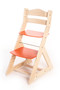 Rostoucí židle MAJA - opěrka do kulata (bříza, oranžová)