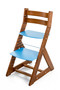 Rostoucí židle ALMA - standard (dub tmavý, modrá)