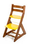 Rostoucí židle ALMA - standard (dub tmavý, žlutá)
