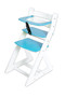 Rostoucí židle ANETA - malý pultík (bílá, modrá)