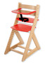 Rostoucí židle ANETA - malý pultík (buk, červená)
