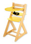 Rostoucí židle ELA - velký pultík (bříza, žlutá)