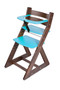 Rostoucí židle ANETA - malý pultík (ořech, modrá)
