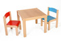 Dětský stolek LUCAS + židličky LUCA (modrá, zelená)