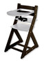 Rostoucí židle ELA - velký pultík (wenge, světle šedá)