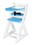 Rostoucí židle ELA - velký pultík (bílá, modrá)